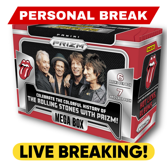 2025 Panini Prizm The Rolling Stones Hobby Mega Box - LIVE BREAKING