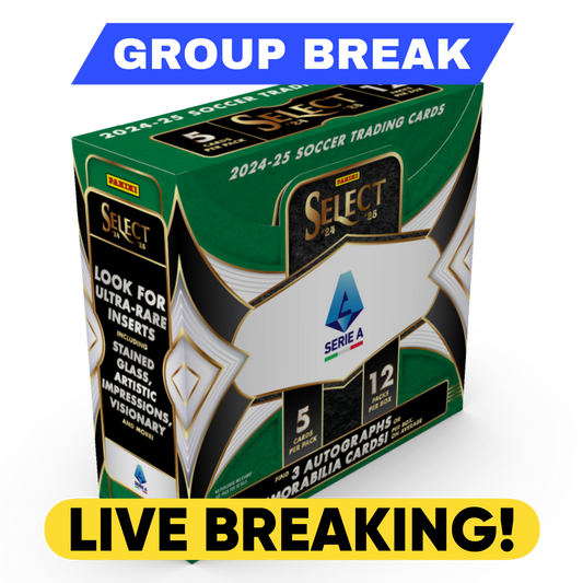 24/25 Panini Select Serie A Hobby Box - Pick Your Team - LIVE BREAKING (23/07/2025)
