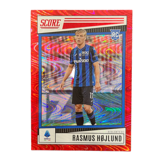 Rasmus Højlund - 2022/23 Panini Score Serie A Red /65 RC