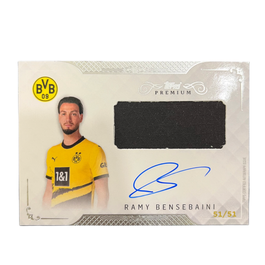 Ramy Bensebaini - 2023/2024 Topps Premium Relic Auto 51/51