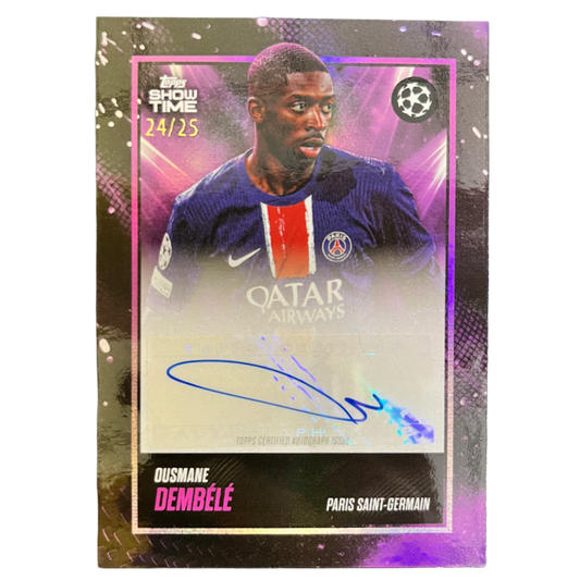 OUSMANE DEMBÉLÉ - 2024/25 Topps Show Time /25 Auto