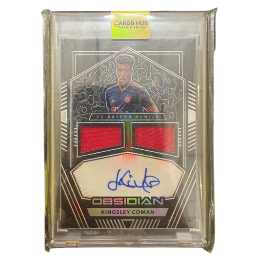KINGSLEY COMAN - 2019/20 Panini Obsidian Auto Match Worn Relic /49
