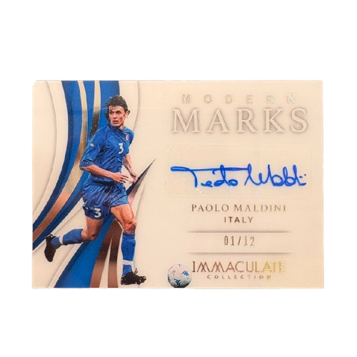MALDINI - 2018/19 Panini Immaculate Modern Marks /12 Auto