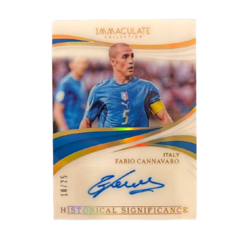 CANNAVARO - 2018/19 Panini Immaculate Historical Significance /25 Auto