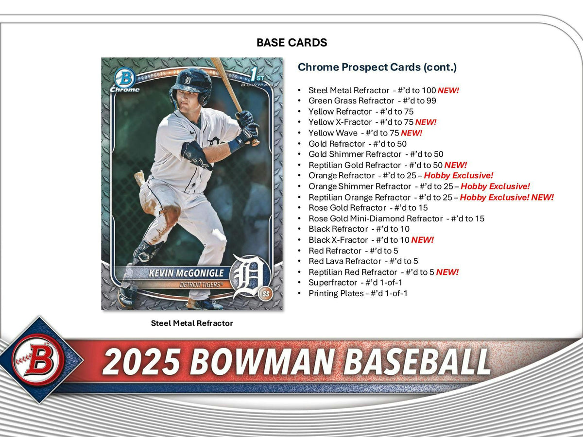 2025 Bowman Baseball Hobby Box (PRE-ORDER)